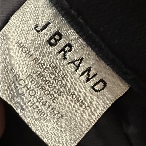 NEW J Brand Lillie High Rise Crop Dark Blue Skinny Stretch Button Fly Jeans 32 - Picture 15 of 16